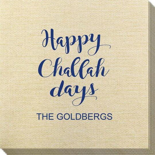 Happy Challah Days Bamboo Luxe Napkins